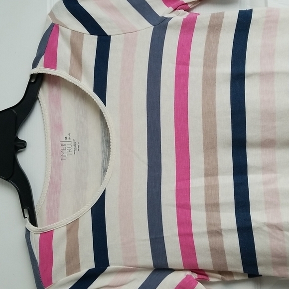 Time And Tru Women's Stripe Shirt - Picture 4 of 10